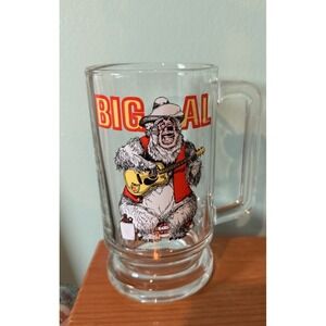 Vintage Walt Disney Country Bear Jug Band Jamboree BIG AL with Guitar Glass Mug